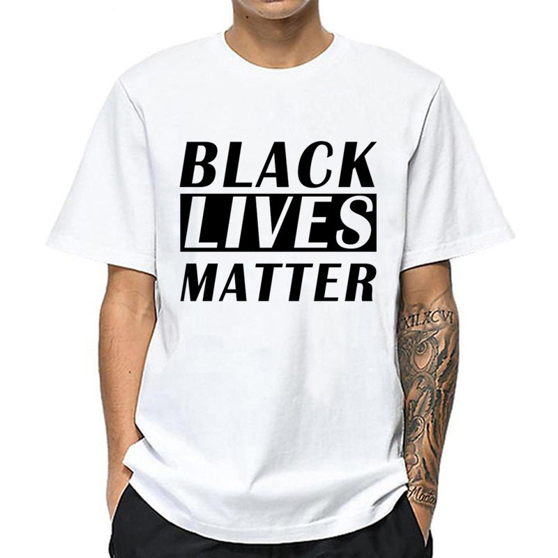 BLACK LIVES MATTER Men's T-shirt Summer Short Sleeves
